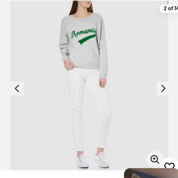 Scotch And Soda Green 'Romantic' Grey marl casual sweatshirt - Picture 2 of 3